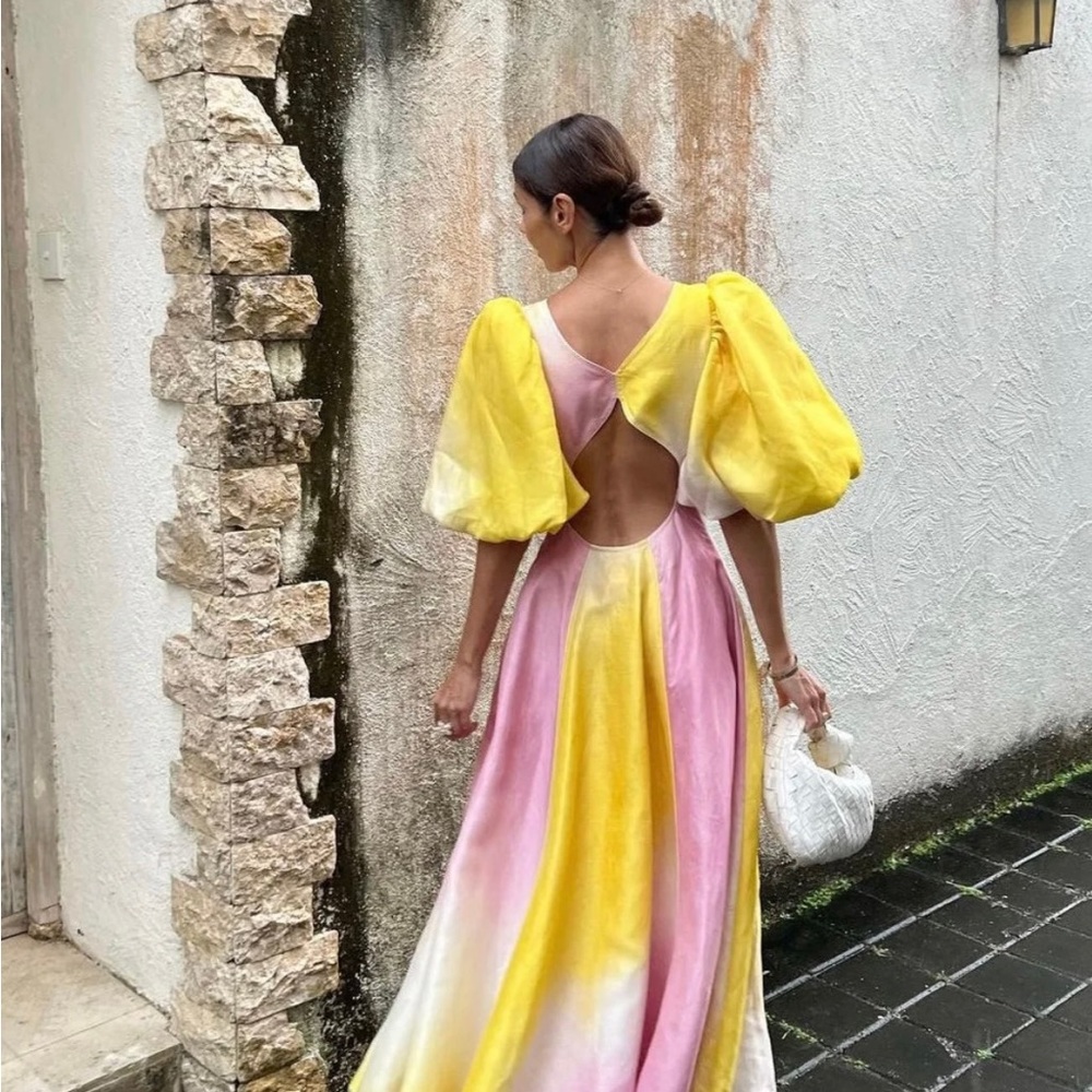 ISO - Aje Cloud Burst Midi Dress